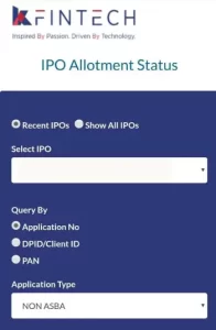 KFintech IPO Allotment Status