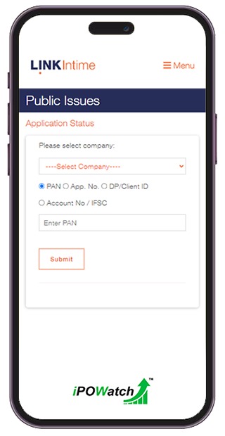 Linkintime India IPO Allotment Status