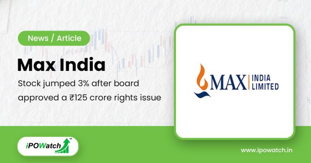 Max Indian Share Price