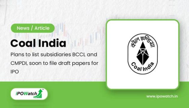 Coal India subsidiaries company IPO