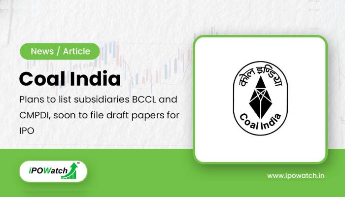 Coal India subsidiaries company IPO