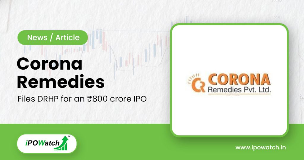 Corona Remedies IPO