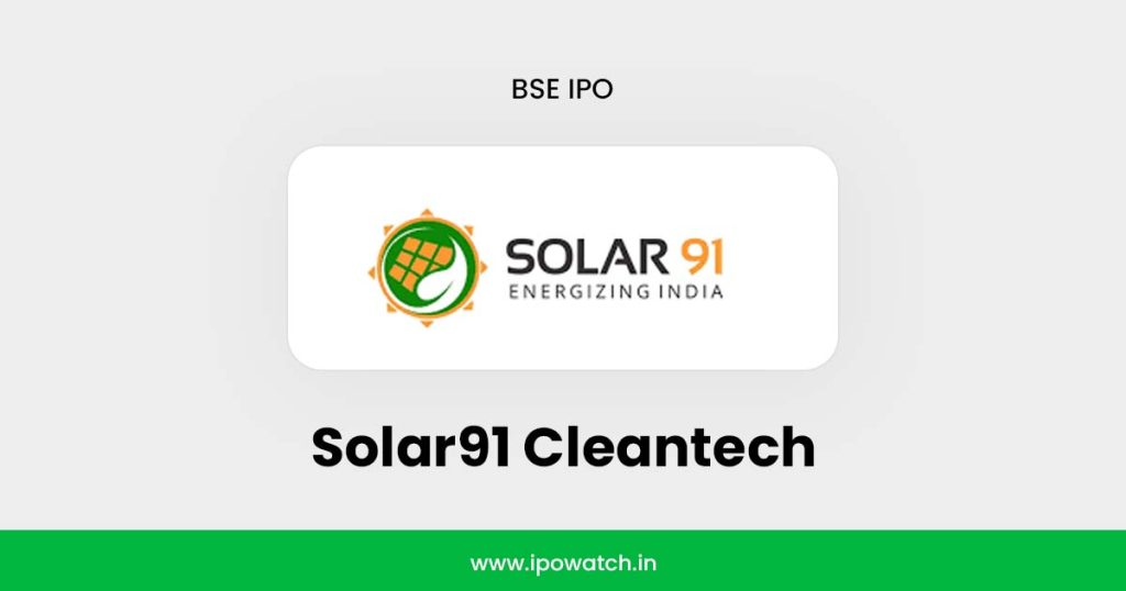 Solar91 Cleantech IPO