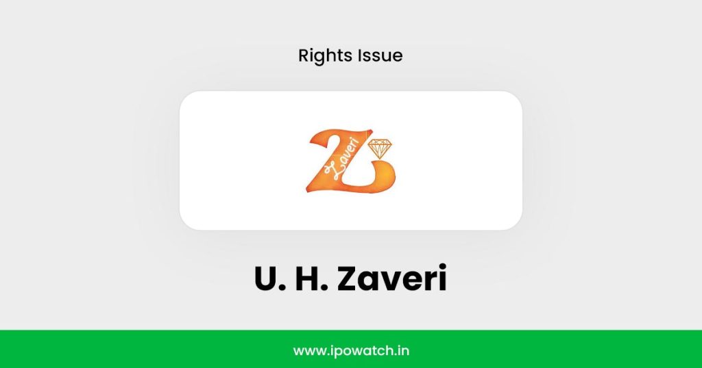 U. H. Zaveri Rights Issue 2025