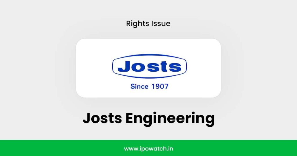 Josts Engineering Rights Issue 2025
