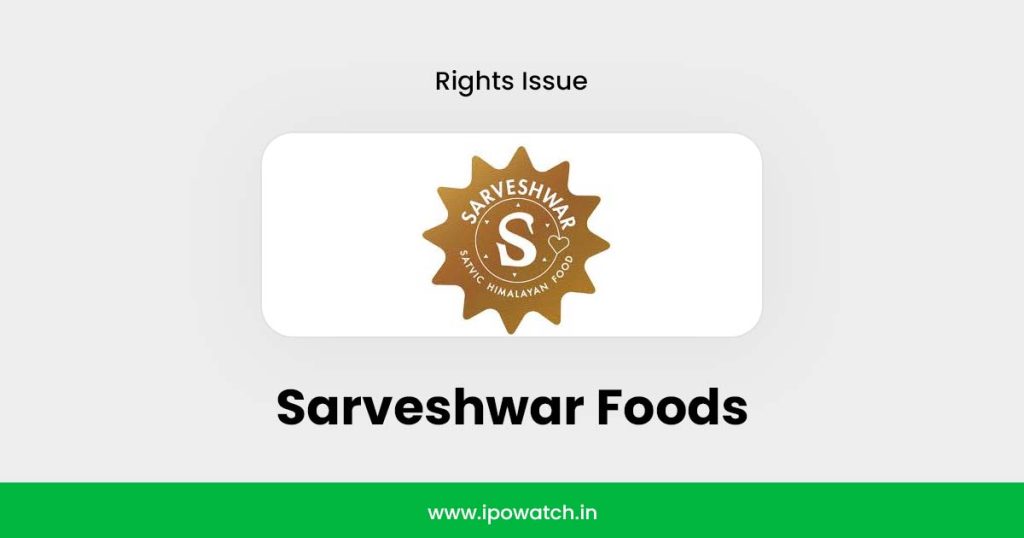 Sarveshwar Foods Rights Issue 2025