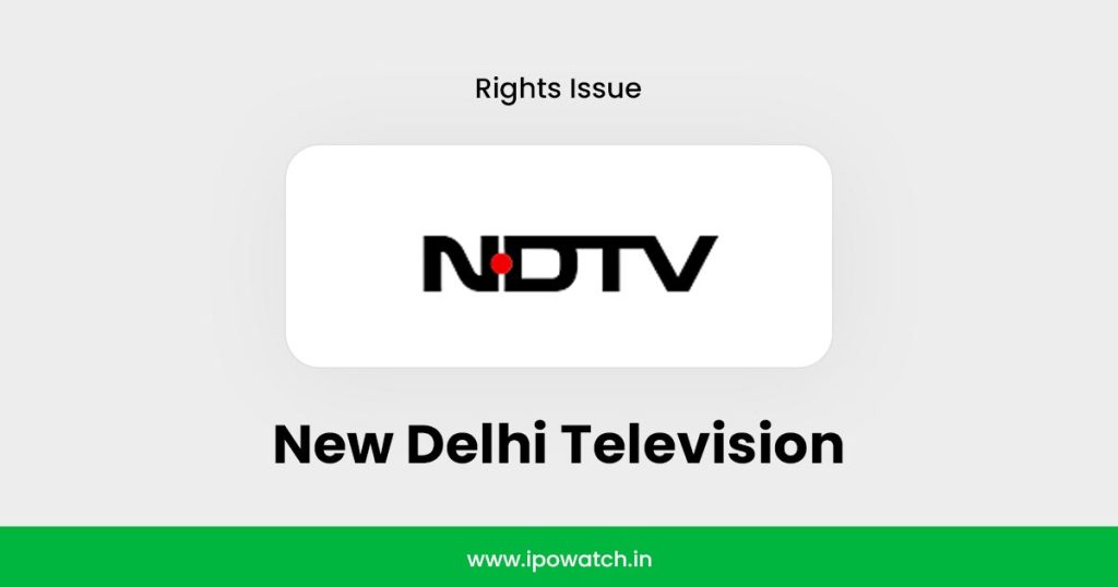 NDTV Rights Issue 2025