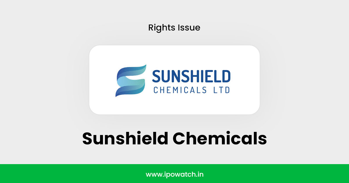 Sunshield Chemicals Rights Issue 2025