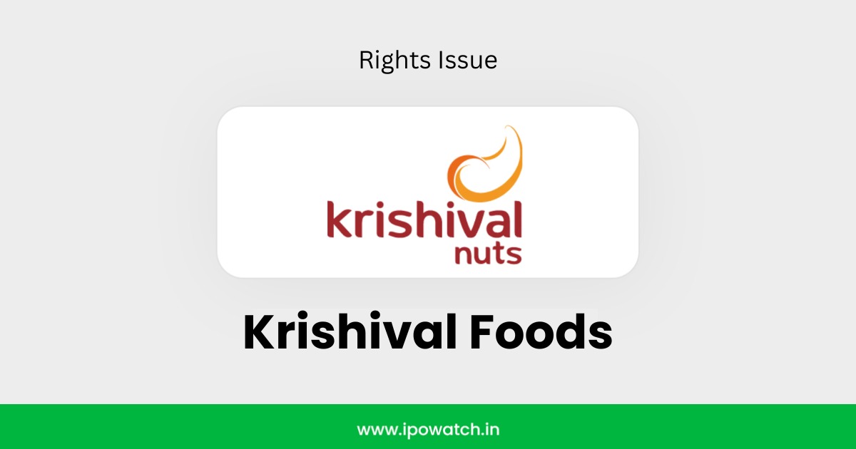 Krishival Foods Rights Issue 2025