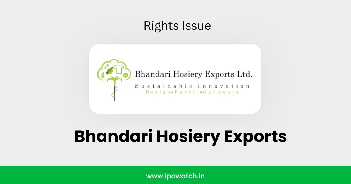 Bhandari Hosiery Exports Rights Issue March 2026