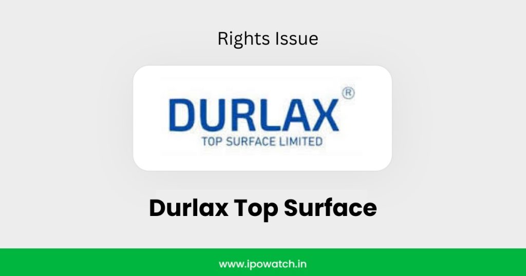 Durlax Top Surface Rights Issue 2026