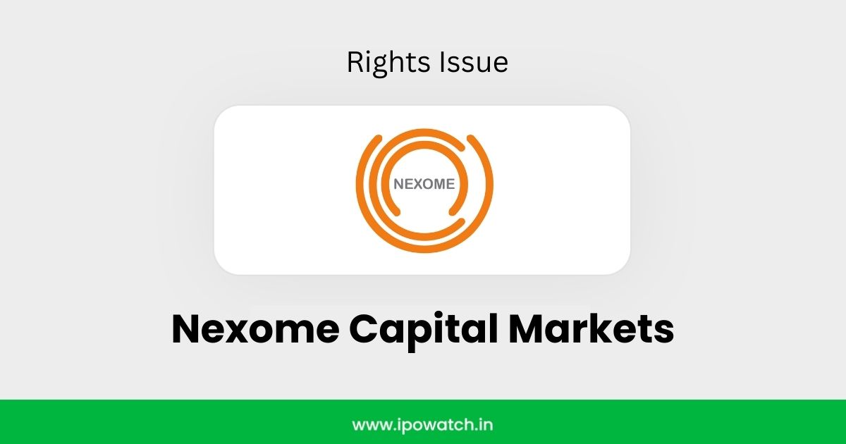 Nexome Capital Markets Rights Issue 2026