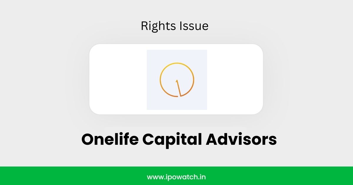 Onelife Capital Advisors Rights Issue 2026
