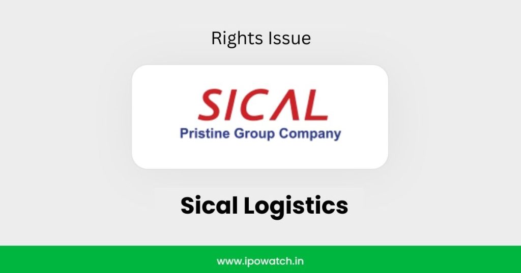 Sical Logistics Rights Issue 2026