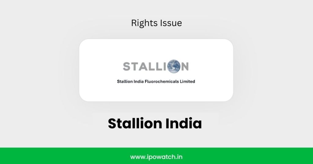Stallion India Rights Issue 2026