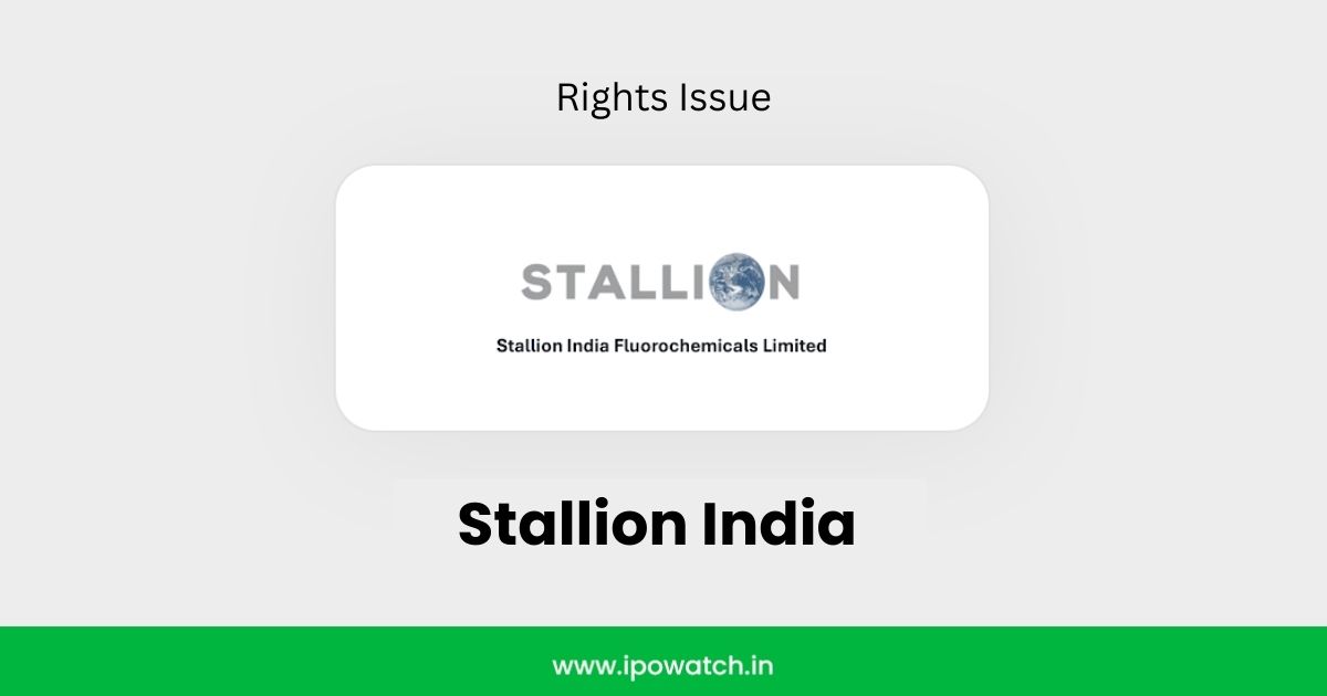 Stallion India Rights Issue 2026
