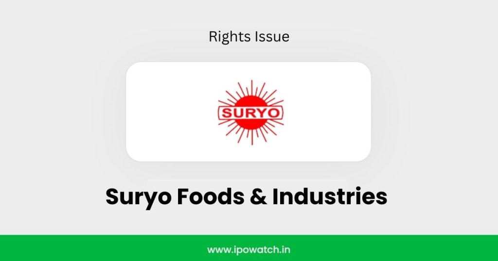 Suryo Foods Rights Issue 2026