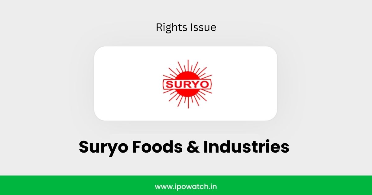 Suryo Foods Rights Issue 2026