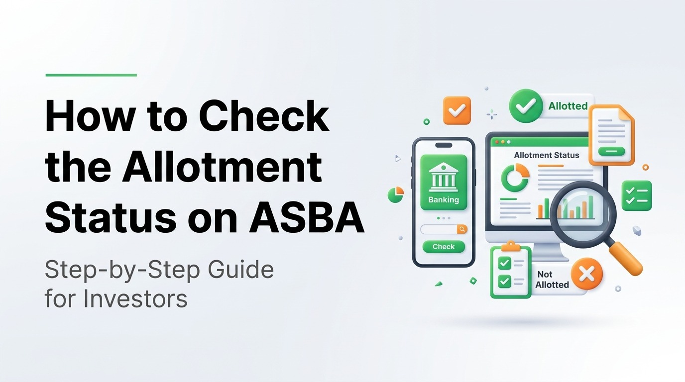 How to Check IPO Allotment Status via ASBA | BSE, NSE & Registrar Guide ...
