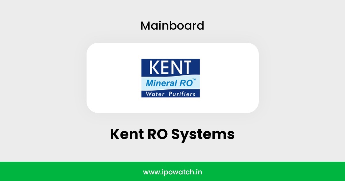 Kent RO IPO