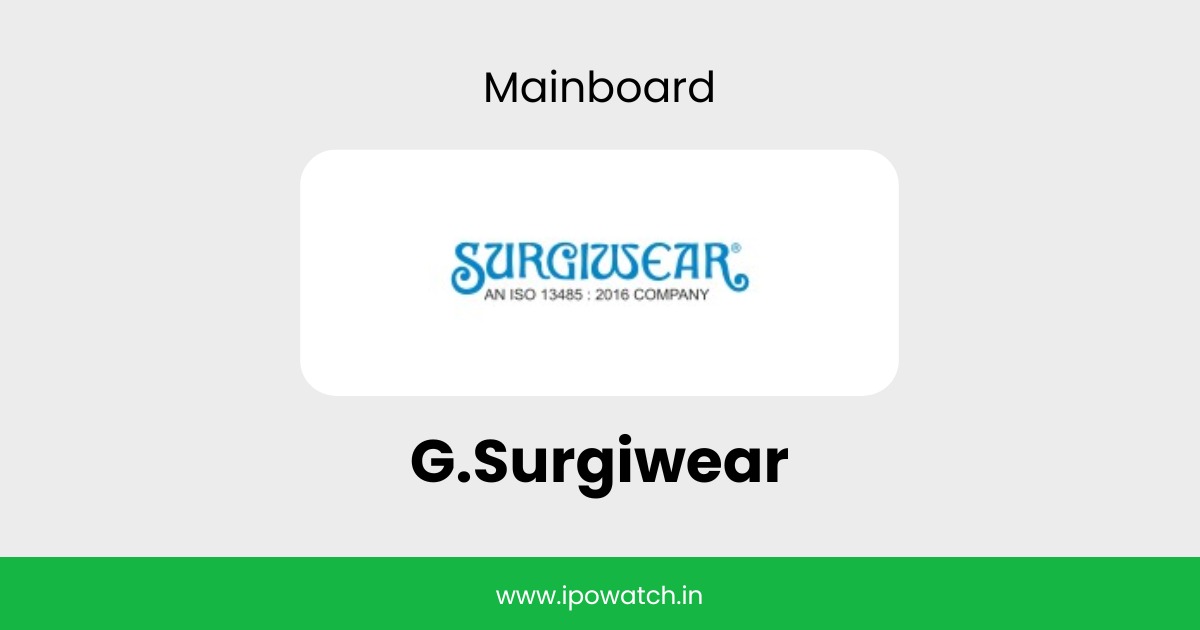 G.Surgiwear IPO