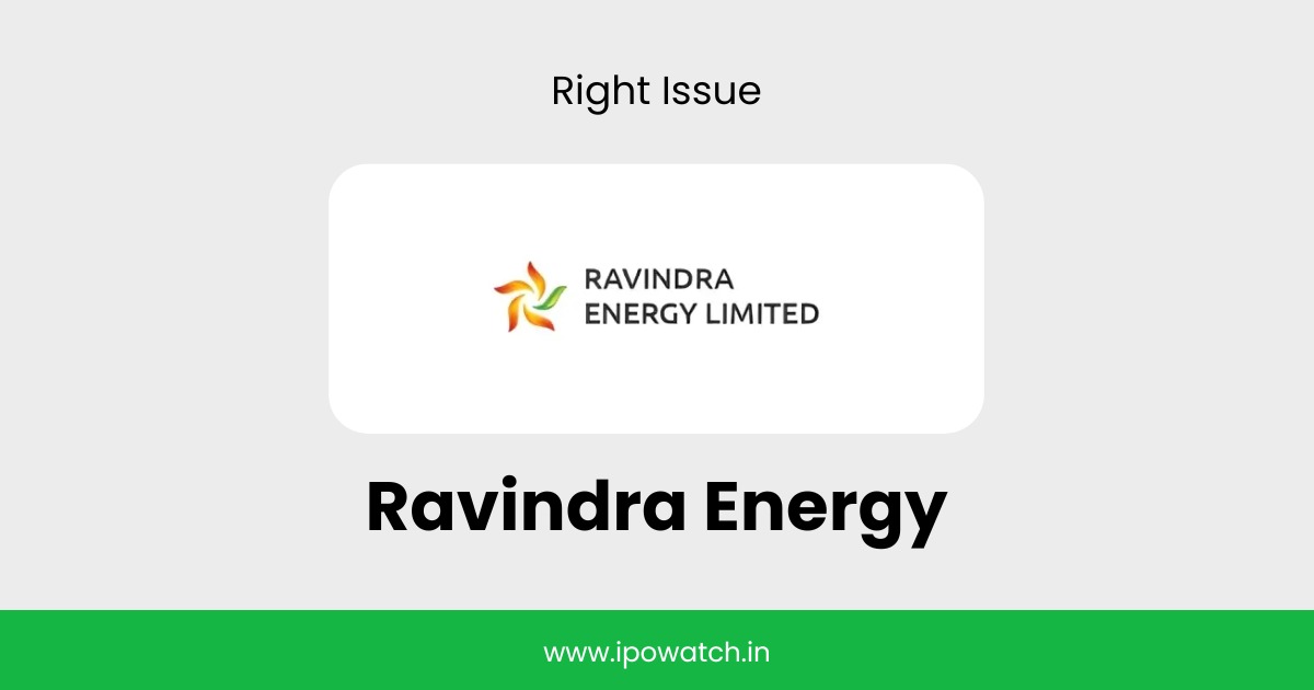 Ravindra Energy Rights Issue 2026