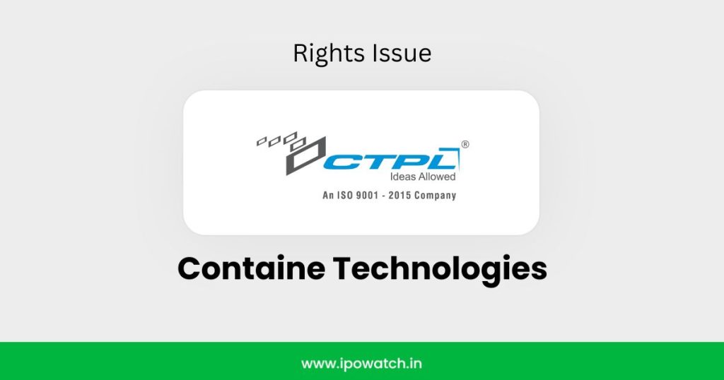 Containe Technologies Rights issue 2026