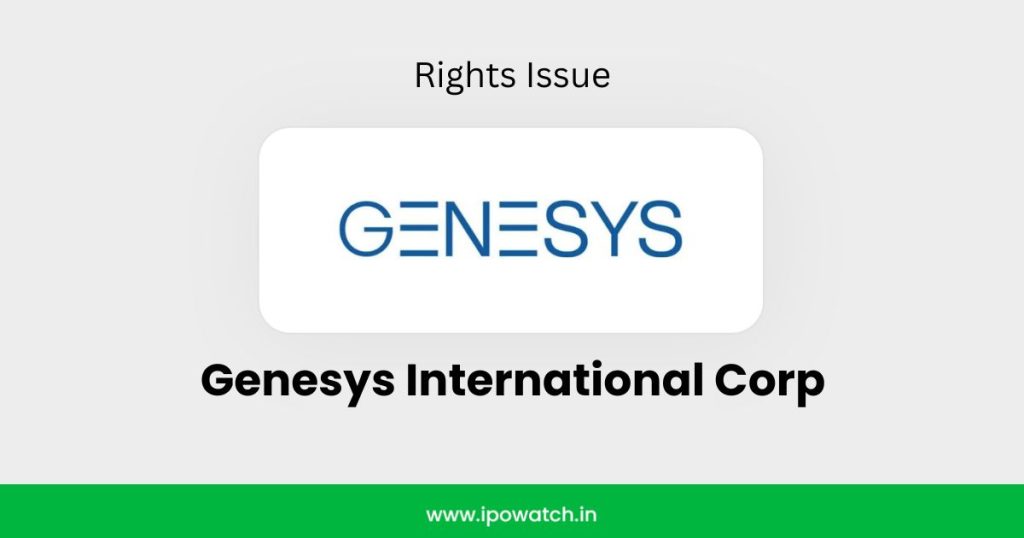 Genesys International Corp Rights Issue 2026