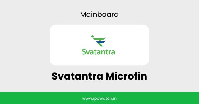 Svatantra Microfin IPO