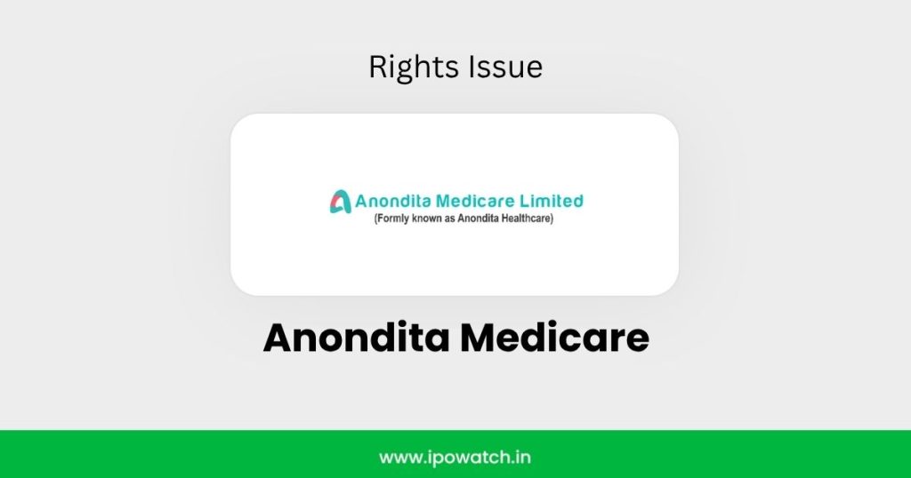 Anondita Medicare Rights Issue 2026