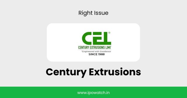 Century Extrusions Rights Issue 2026