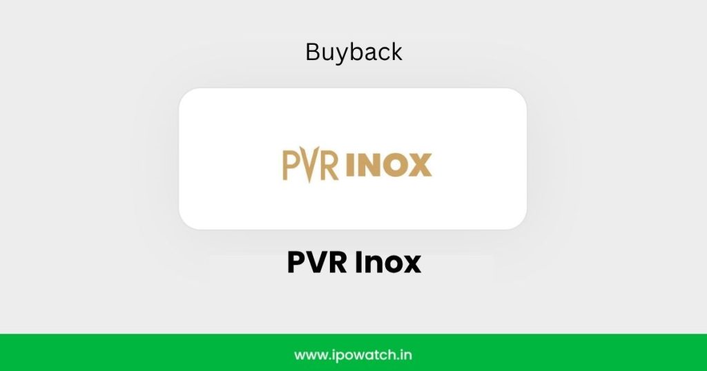PVR Inox Buyback 2026