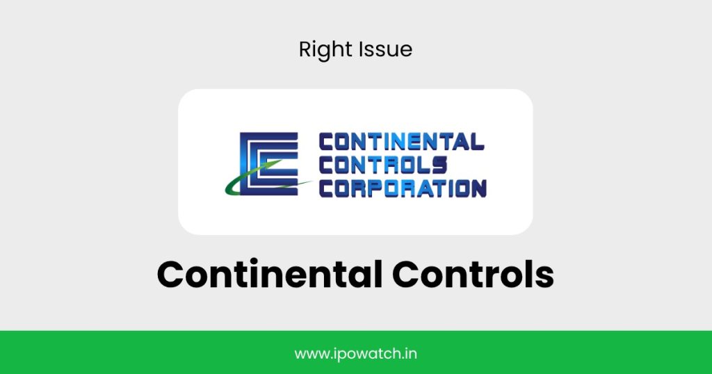 Continental Controls Rights Issue 2026