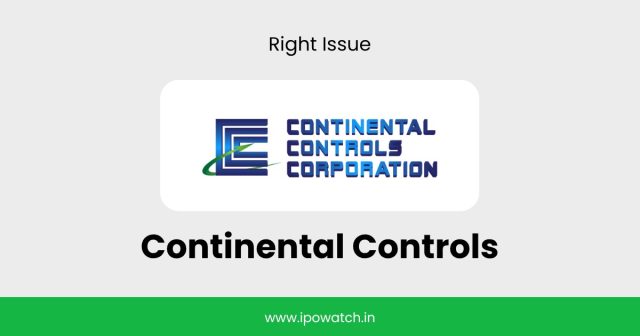 Continental Controls Rights Issue 2026