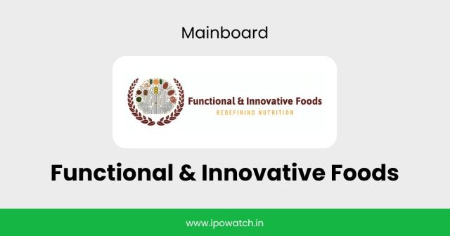 Functional & Innovative Foods IPO