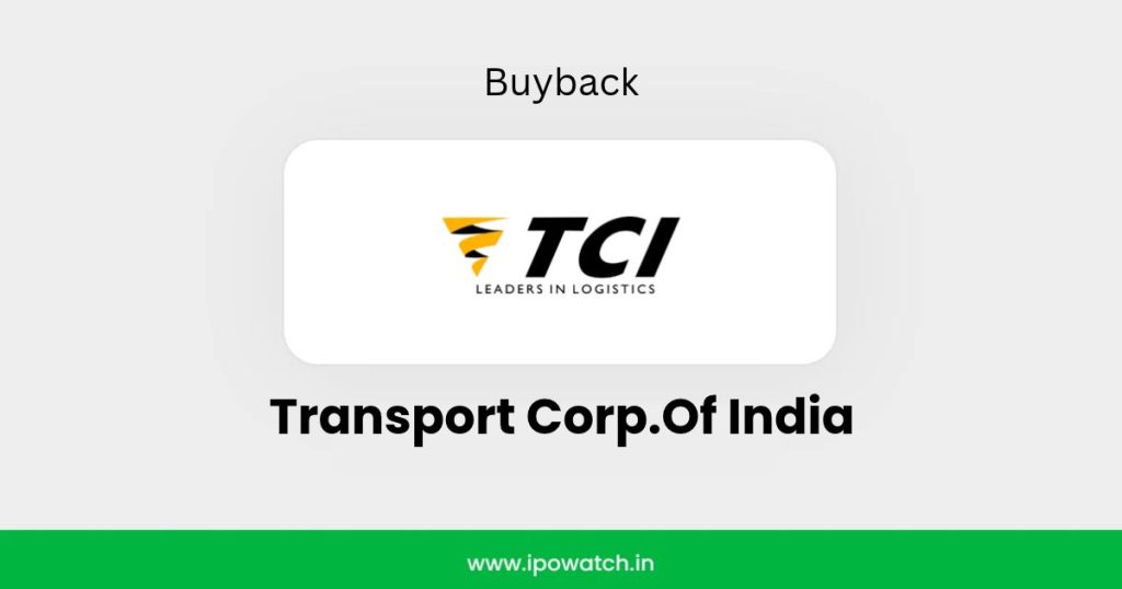 Transport Corporation of India Buyback 2026
